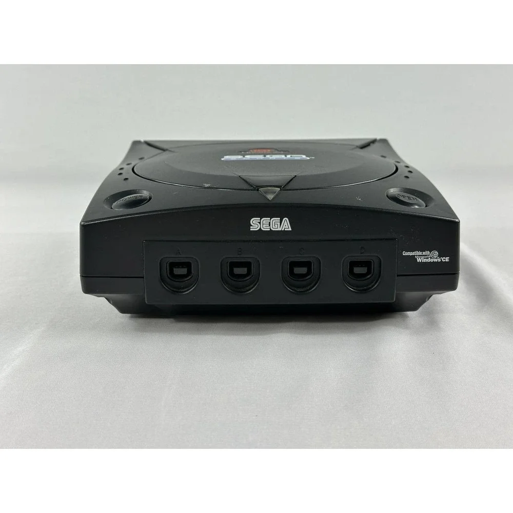 Sega Dreamcast Sega Sports Black Console HKT-3020 2 Controllers VMU 2 Games